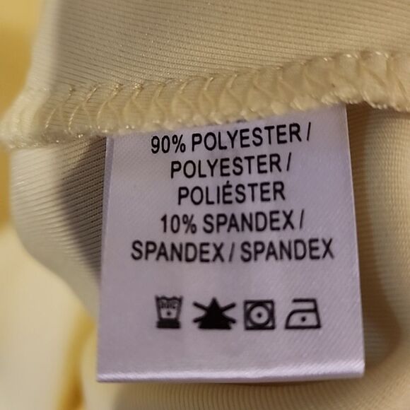 F&G TECH LARGE NWOT Yellow Half-Zip Men's Sweater - Picture 3 of 3